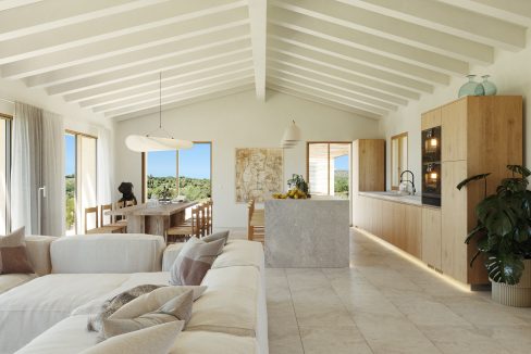 Dining area with kitchen