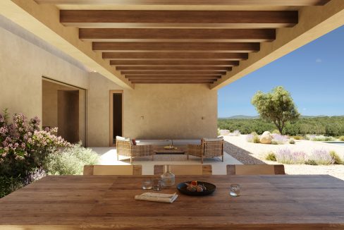 überdachte Terrasse