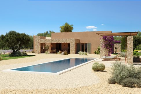 Ansicht Finca mit Pool
